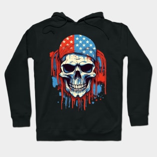 Proud to be an American and rockin' my Skull Flag with bold colors US Hoodie